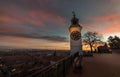 Beautiful fortress of Petrovardin on a morning sunrise