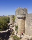 Beautiful fortress wall in Ãâbidos. Portugal.