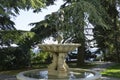 Beautiful fountain in Aivazovsky landscape park Park Paradise in Partenit.