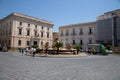 Beautiful Fountain of Diana on the Archimedes Square in famous Ortigia Island