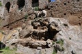 beautiful fountain featuring a lion statue on top , Ancient Canale Monterano, Italy