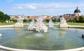 Beautiful fountain, Lower Belvedere Palace, Vienna