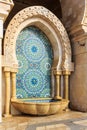 Fountain at the mosque Hassan second, Casablanca, Morocco Royalty Free Stock Photo