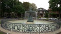 Beautiful fountain in Old Louisville - LOUISVILLE, UNITED STATES - JUNE 14, 2019