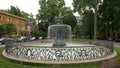 Beautiful fountain in Old Louisville - LOUISVILLE, UNITED STATES - JUNE 14, 2019
