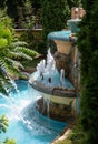 Beautiful fountain in Yessentuki, vertical view, Russia Royalty Free Stock Photo