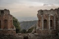 A beautiful framed view from the amphitheater in Taormina, Sicily