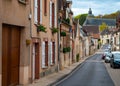 Beautiful French architecture in Champagne sparkling wine making town Hautvillers, Champagne, France Royalty Free Stock Photo