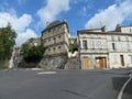 Beautiful French city with old buildings large churches