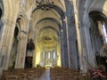 Beautiful French city with old buildings large churches