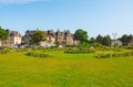 Beautiful french park in the city center, Cabourg, France