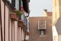 Beautiful French village Eguisheim in Alsace France Royalty Free Stock Photo