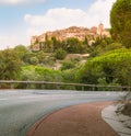 Beautiful French village Ramatuelle, view from the road