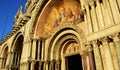 The beautiful frescoes and arches of the beautiful Cathedral of San Marco in Venice, Italy Royalty Free Stock Photo