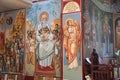 Beautiful frescos in the Orthodox church of St Nicholas in Nis, Serbia.