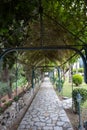 Park of palace Achilleon, Corfu, Greece Royalty Free Stock Photo