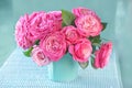 Beautiful fresh pink roses