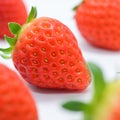 beautiful fresh red strawberry isolated on white background Royalty Free Stock Photo