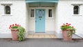 Beautiful front door of an english house Royalty Free Stock Photo