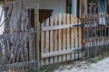 Beautiful front door, wicket or gate. The main entrance from the city street. Background