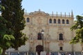 Beautiful Front Facade Of The University Of Alcala De Henares. Architecture Travel History