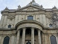 Beautiful front facade view of St. Paul's Cathedral Royalty Free Stock Photo