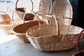 Traw baskets made by hand