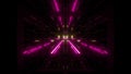 Beautiful futuristic scifi space ship tunnel background 3d illustration 3d rendering