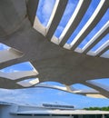 Beautiful futuristic structure architecture