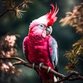 Beautiful galah cockatoo bird - ai generated image