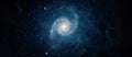 Beautiful galaxy on night sky, star in the space. Lonely galaxy in outer space. Elements of this image furnished by NASA Royalty Free Stock Photo