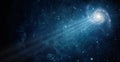 Beautiful galaxy on night sky, star in the space. Lonely galaxy in outer space. Elements of this image furnished by NASA Royalty Free Stock Photo