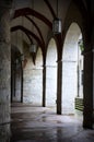 Beautiful gallery with columns, Italy