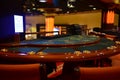 Beautiful game hall in a rich casino. The given interior does not exist.. Royalty Free Stock Photo