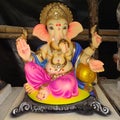 A beautiful Ganesha idol from Ganapati& x27;s factory