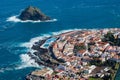 Garachico city, arieal view, Tenerife, Spain