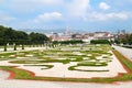 Beautiful garden of Belvedere Palace ,Vienna Royalty Free Stock Photo