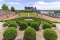 Beautiful garden and Castle Chateau d`Amboise, Loire Valley, Fra