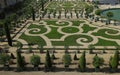 Beautiful garden in a Famous palace Versailles. The Palace Versailles was a royal castle . Paris, France. Royalty Free Stock Photo