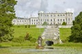 Beautiful garden and fountain in Powerscourt in Enniskerry, Ireland