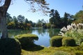 Beautiful garden landscpae at Kenrokuen garden Royalty Free Stock Photo