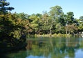 Beautiful garden landscpae at Kenrokuen garden Royalty Free Stock Photo