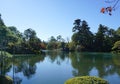 Beautiful garden landscpae at Kenrokuen garden Royalty Free Stock Photo