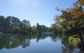 Beautiful garden landscpae at Kenrokuen garden Royalty Free Stock Photo