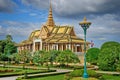 The Royal Palace in Phnom Pehn the capital of Cambodia Royalty Free Stock Photo