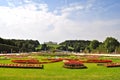 Beautiful Garden of Schonbrunn Palace Vienna Austria