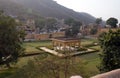 Beautiful gardens in Amber Fort, Jaipur, India Royalty Free Stock Photo