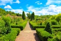 Beautiful gardens Leeds Castle Kent United Kingdom Royalty Free Stock Photo