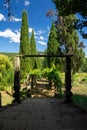 Beautiful gardens at Mateus Palace at Vila Real,Portugal Royalty Free Stock Photo