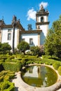 Beautiful gardens at Mateus Palace at Vila Real,Portugal Royalty Free Stock Photo